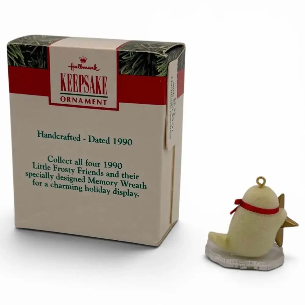 1990 Hallmark Keepsake Miniature Little Seal Christmas Ornament